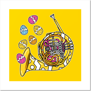 Easter French Horn Hornist Brass Musician Posters and Art